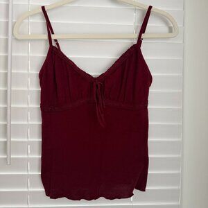 Brandy Melville Wine Colored Tank Top Worn Once!!